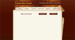 Desktop Screenshot of lexusthegreat.com